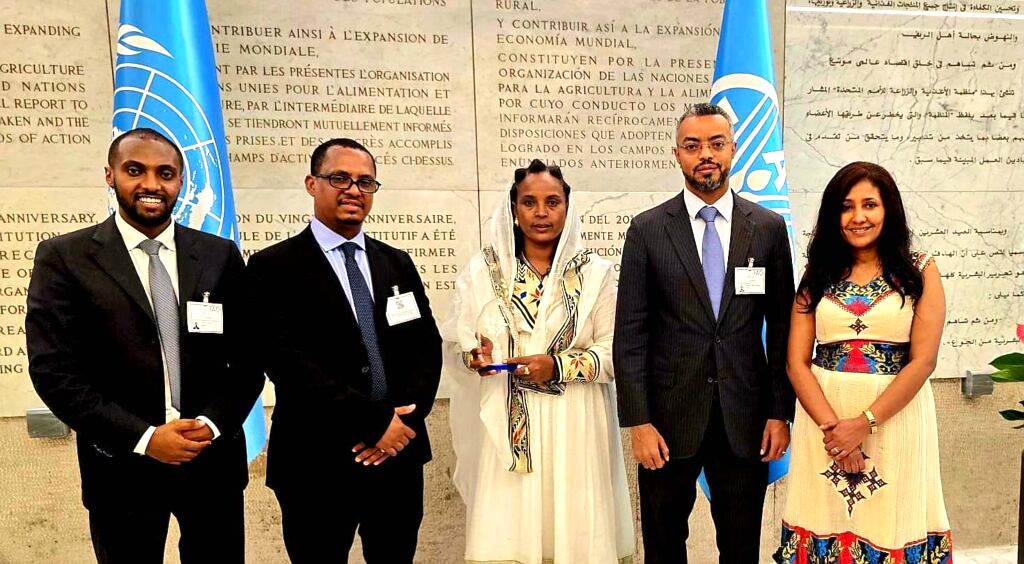FAOEthiopia's tweet photo. From women’s leadership to science & innovation, #Ethiopia shines! 🇪🇹 @FAO recognizes Senait Gezahegn among its 100 Women Heroes & Addisu Fekadu, @ArbaMinch_Univ, with the 2026 FAO Achievement Award for innovations in #enset processing.
#WorldFoodDay
👇
https://t.co/GcXAQdgXLi https://t.co/lUCDyMjHmD