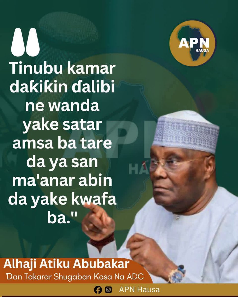 Presdoh1's tweet photo. Bola is like a student who cheats in an examination by copying answers without even understanding what he is copying,

@atiku Abubakar. https://t.co/QKWPxnzFv6