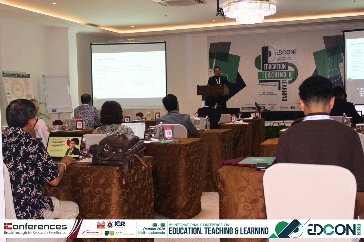 conferences_i's tweet photo. 📚 Research in Focus at #EDCON2026!

Technical sessions brought educators and researchers together to present findings, exchange ideas, and engage in meaningful academic discussions. 🌏

📸 Highlights from Bali, Indonesia!
https://t.co/3bMQ9jellw https://t.co/wkyTR2L809