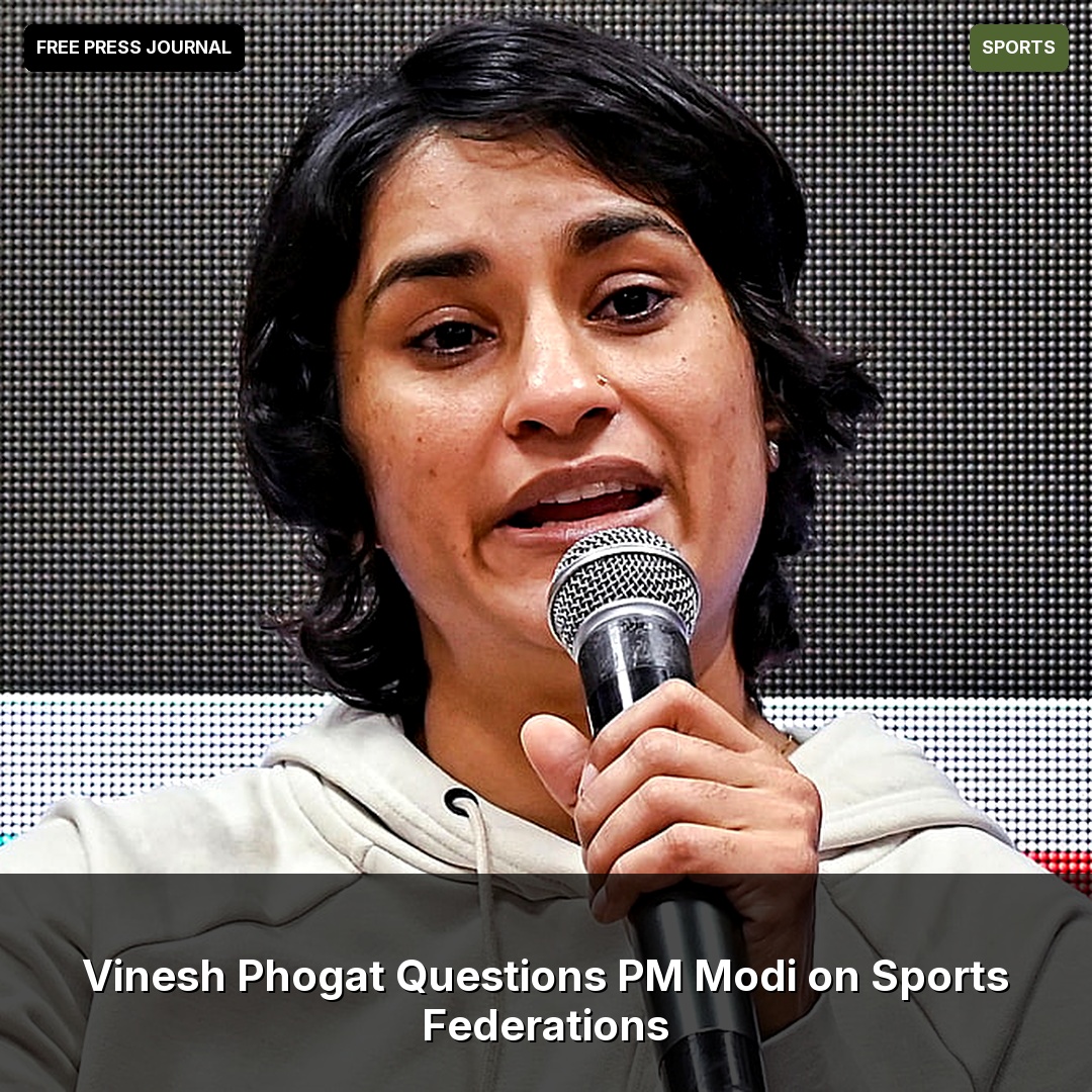 jerrmary7187's tweet photo. Vinesh Phogat Questions PM Modi on Sports Federations

Wrestler Vinesh Phogat criticizes PM Modi's post on Olympics, raising concerns about sports federation operations. Source: Free Press Journal

#VineshPhogat #NarendraModi #SportsFederations https://t.co/kliPxrN1VI