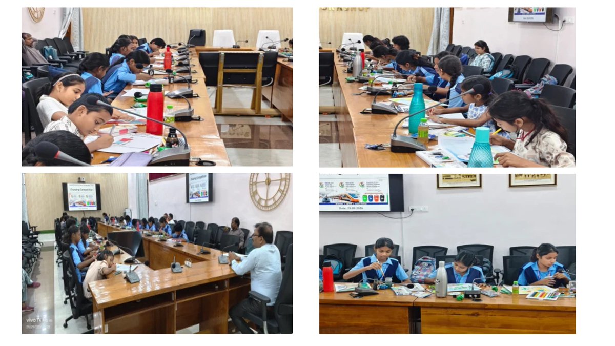 jmpworkshop's tweet photo. स्वच्छता ही सेवा के अवसर पर जमालपुर कारखाना के कॉन्फ्रेंस हॉल में चित्रकला प्रतियोगिता
Painting Competition at Conference hall  on occassion of swachhata hi seva At Jamalpur Workshop 
#SwachhataHiSeva2026 #JamalpurWorkshop https://t.co/C0d40y003J