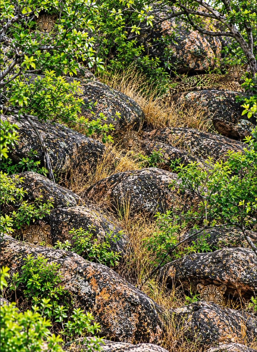 matino014's tweet photo. Only for those with sharp eyes.

How many leopards do you see? https://t.co/AuDboTkbxY
