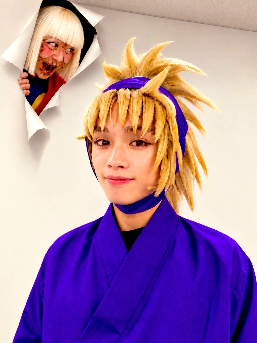 sakohide's tweet photo. 忍ミュ16弾再演！9日目！無事終了！
すぐる！通算600回出演おめでとう！
明日は休園日！
タカ丸！明日は、ゆっくり休養をとって、明後日からまたガッツじゃ！ https://t.co/d0iT5sJFSA