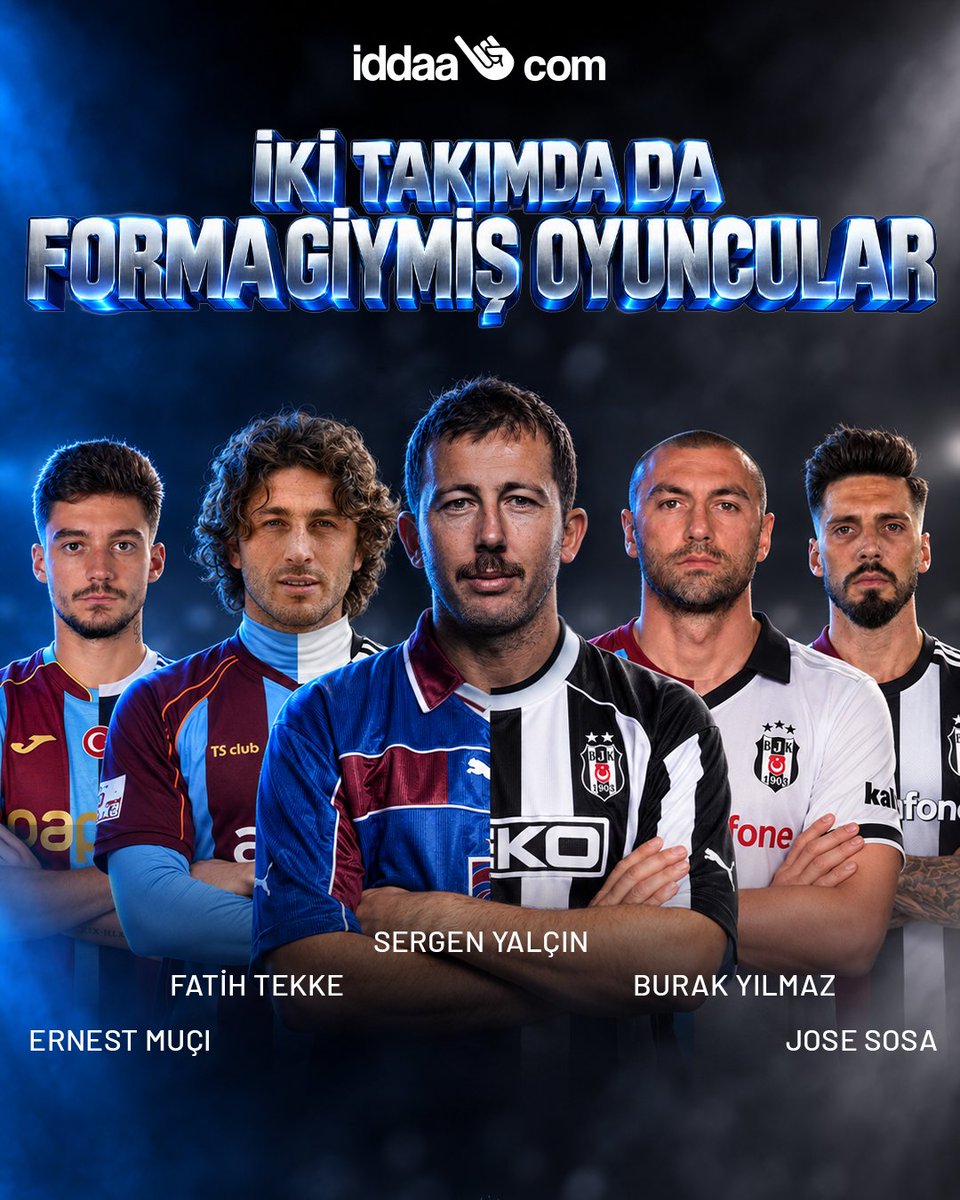 iddaa's tweet photo. 🤔Hem Trabzonspor hem de Beşiktaş forması giymiş kaç oyuncu sayabilirsin? https://t.co/D1JbfK8e80