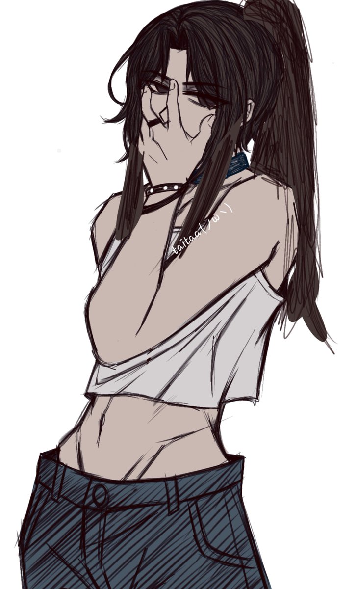 taitaa_404's tweet photo. guys help me out 😭 i can't decide which looks better... mu qing with his og hairstyle or with my own redesign??
#muqing #TGCF #artmootsㅤ https://t.co/BoelIOxsaX