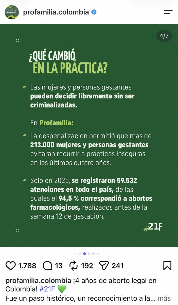ABarriosBernal's tweet photo. (3/5) Y es la misma entidad que encabeza el aborto en Colombia: lo presta, lo defiende y publica sus cifras como un logro. Los colombianos no tenemos por qué sostener con nuestros impuestos a los auspiciadores de la muerte. https://t.co/JdslHEo9xE