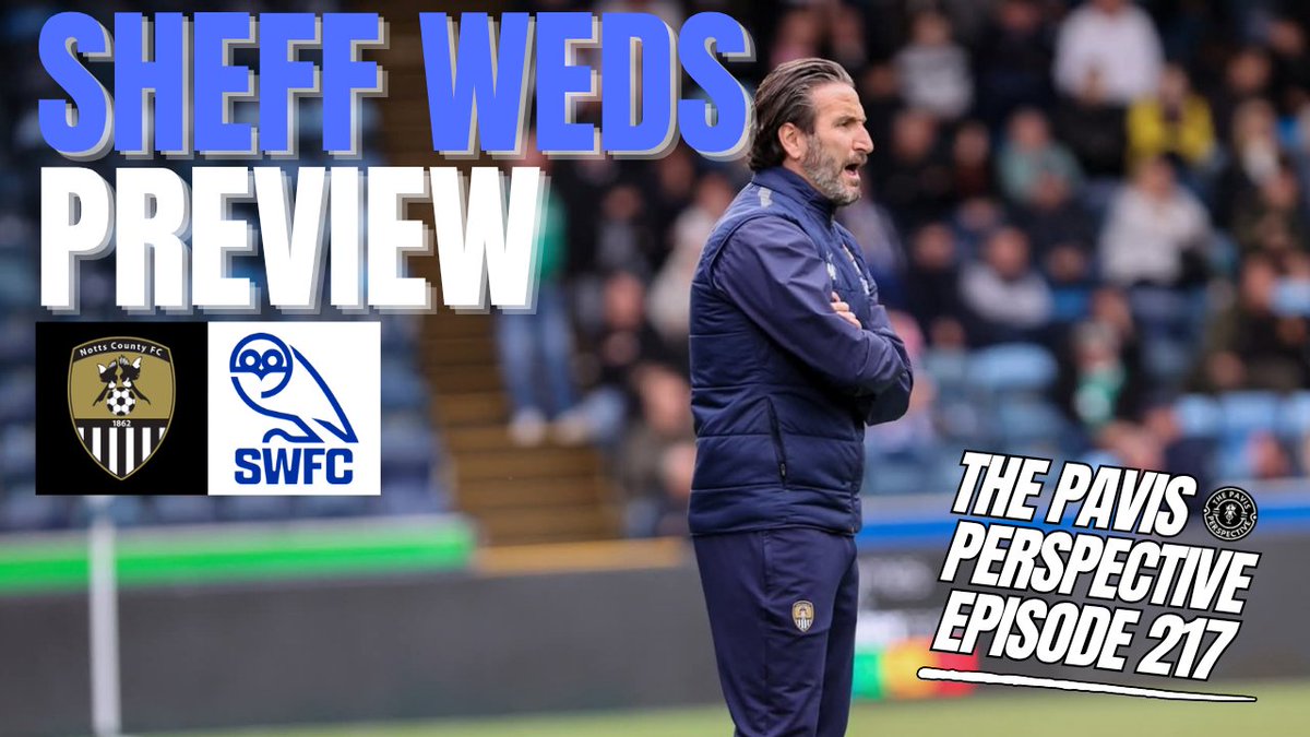 NottsCountyTalk's tweet photo. There will be a Sunday special of the Pavis Perspective this evening at the usual time of 7:30pm. 

We will be reacting to yesterday's loss at Wycombe and looking ahead to a tough game against Sheffield Wednesday 🎙️ https://t.co/WyKOshG14e