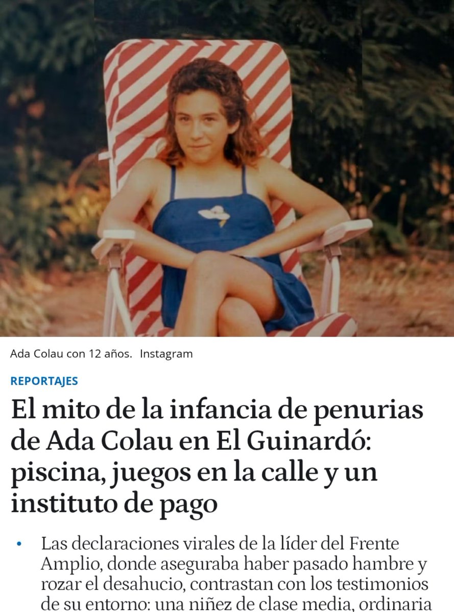 canete707's tweet photo. Colau fue hija de la clase media. Fue a buenos colegios privados y sus padres invirtieron en su educación. Comenzó una carrera fácil, se fue de Erasmus y la abandonó. Luego se hizo activista de izquierdas. Ahora se inventa un pasado de pobreza para ocultar su fracaso personal. https://t.co/sVdlUT66gB