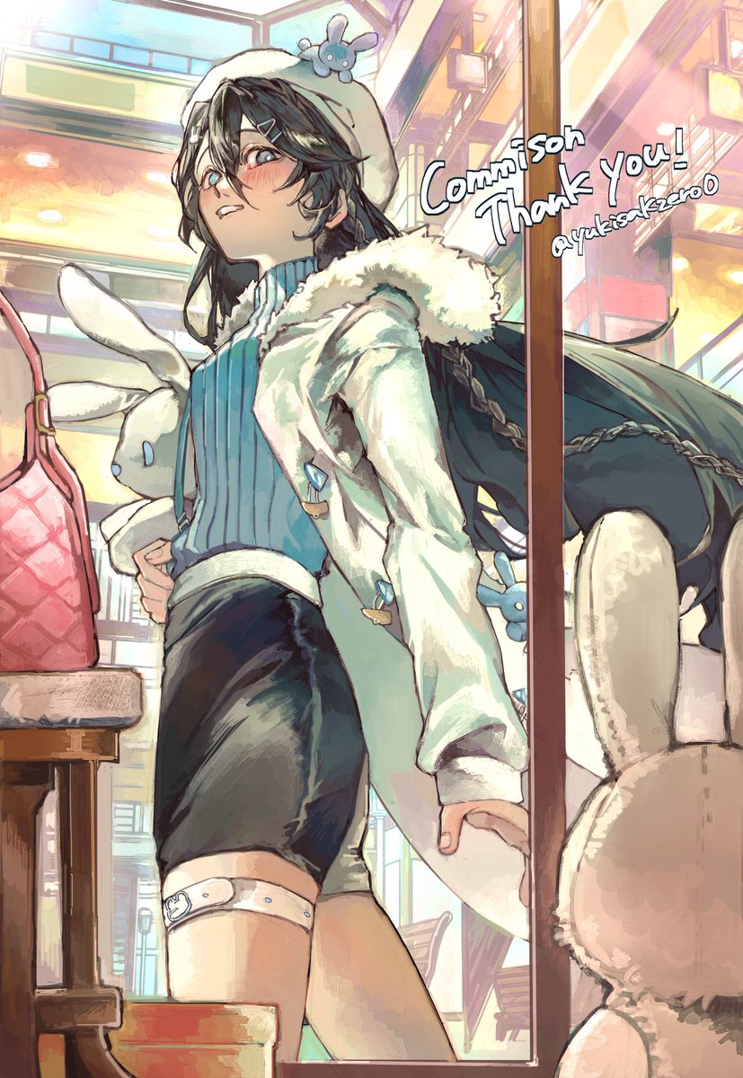 yukisakazero0's tweet photo. 納品しました！🐰🛍️🩵
リクエストありがとうございました🙇‍♀️
#Skeb #commission #Skeb募集中 https://t.co/QNYVqpkJRD