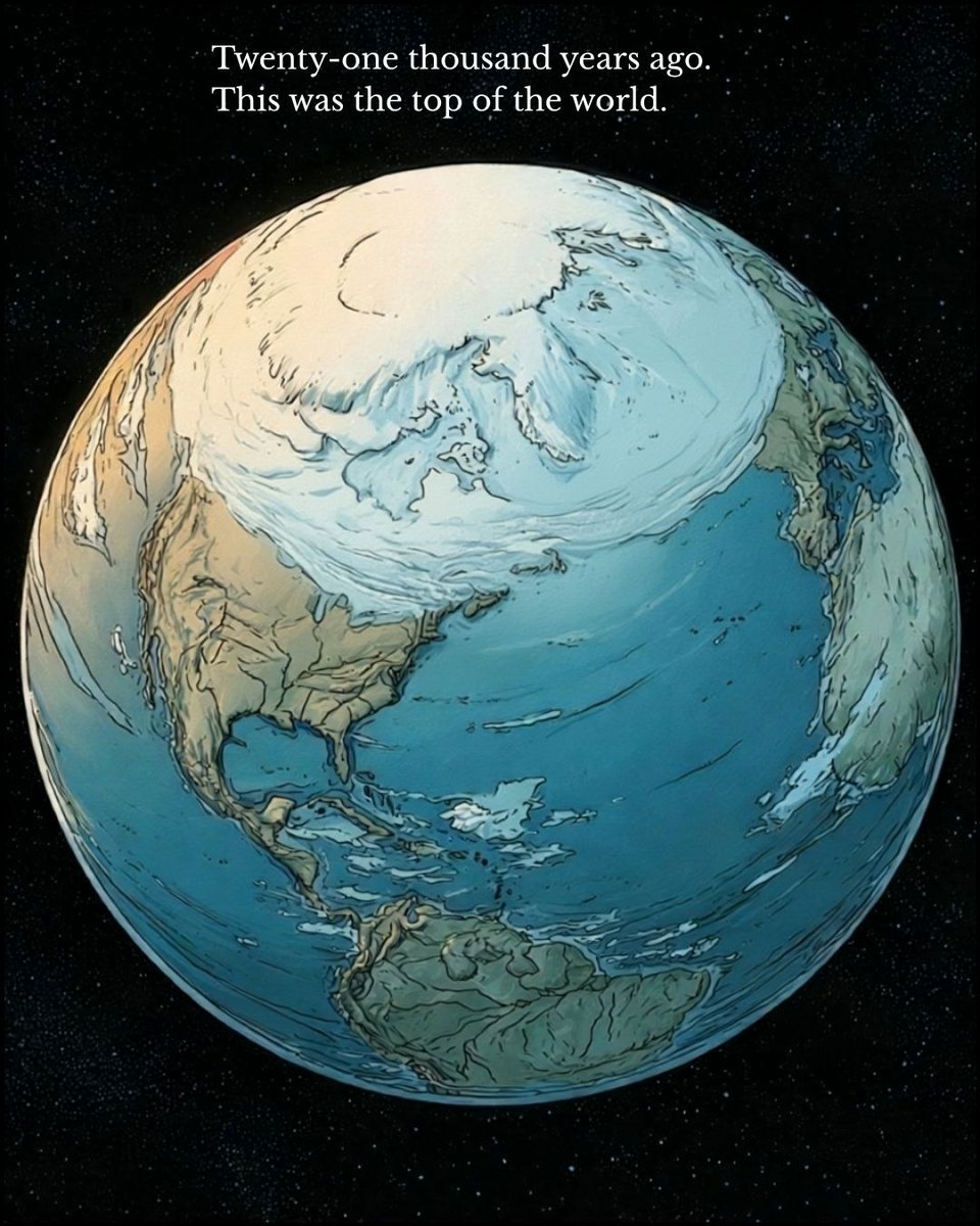 nickcollins1953's tweet photo. At the end of the Ice Age, the sea rose 120 metres and drowned 25 million square kilometres of inhabited coast.

An area larger than Europe.

Nearly every culture on earth still remembers it.

Episode 2 of The True Cradle.

1/41 🧵 https://t.co/BF2JXjaUU5