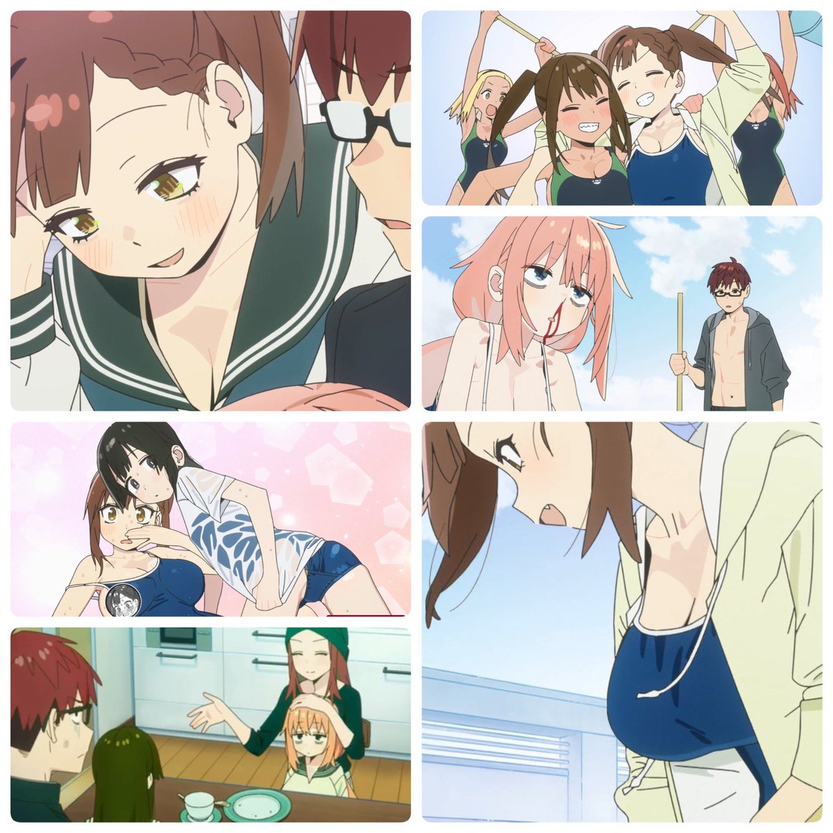 kotahinshi2's tweet photo. 「#生徒会にも穴はある 」3話

水泳部のマグロちゃんもなかなか際どい強キャラだなあw何にしろ今回も会長が可愛くて大満足な水着回だった。

てかこまちゃんもう梅の事大好きなのね。わざわざ自宅までケーキ届けに来ちゃって可愛い。

てかたんくんちゃんと梅始まったなw

#アニメ生穴る #せいちょかい https://t.co/7w1Pjc1dhV