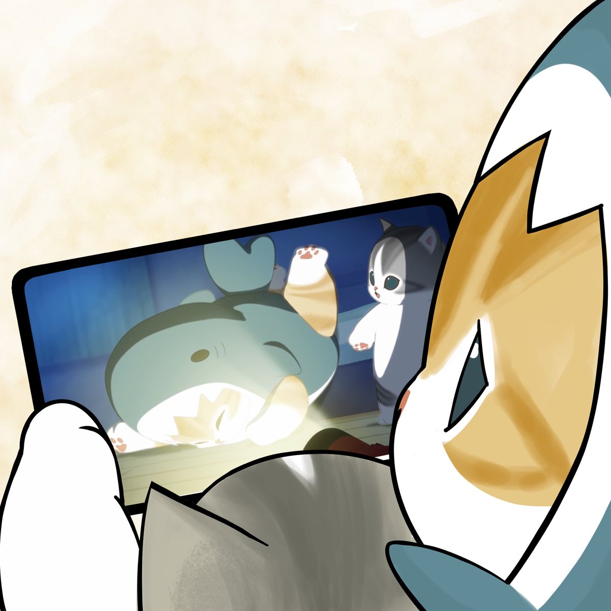 mofu_sand's tweet photo. サメにゃん視聴中

https://t.co/JdKcSxxEiD https://t.co/vJKy4ahhYn