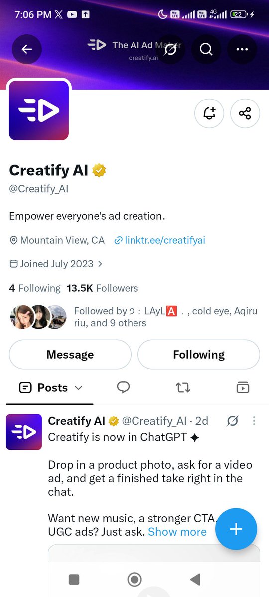 0xKleri's tweet photo. @itsgayri @Creatify_AI https://t.co/XBOd6WUtH7
