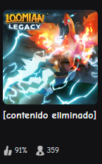 chrisCHdesign's tweet photo. How much time has passed since Loomian Legacy was erroneously deleted by Roblox automated moderation, I really wish they would realize that in other languages such as my own (Spanish) the game is NOT called Loomian Legacy, it has been labeled "DELETED CONTENT" @Llama_Train_S https://t.co/rqh6N2gwzH