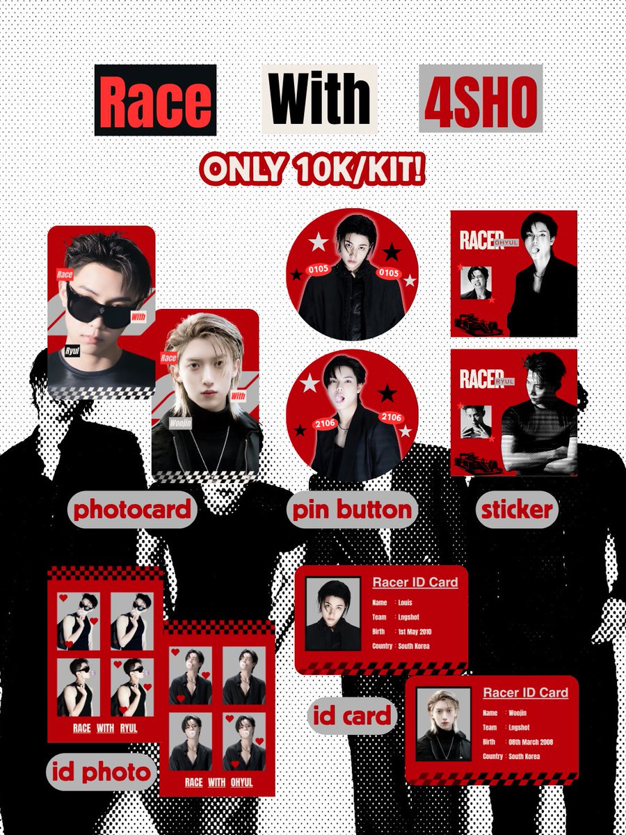 tesantime's tweet photo. [ ↻ + ♡ ] are appreciated 

RACE WITH 4SHO 🏎️ 
pre-order lngshot kit by @tesantime ❤️

🗓️ 18-28 oct 2026

💵 KIT : 10K, KEYCHAIN : 15K

🔗 full catalogue &amp; order :
https://t.co/gadJeC7sdP

preview &amp; more info 👇🏻 https://t.co/NGcTS4WUiZ