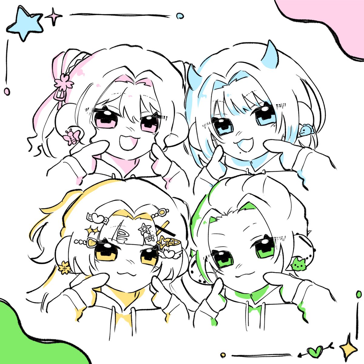 _yura_inukai_'s tweet photo. 『 同期��生愛してるにょ〜⊂(  ᴖ ̫ᴖ)⊃ 』

休止したり忙しかったり配信したり色々あるけどやっぱりこのメンバ〜が落ち着きますよね🫶

いつもいつも支えられてるほんとにありがと‼️

可愛い同期4人てぇてぇ目に焼き付けといて🫵🏻
同期コラボも絶対やるから続報待ってて‼️らぶ

#おはようVライバー https://t.co/JU4OwVEfj1