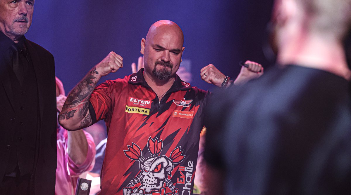 OfficialPDC's tweet photo. Karel Sedlacek has now qualified for the 2026 European Championship following Brendan Dolan's defeat to Gian van Veen, completing the field for next week's event! ✅ https://t.co/sEt61f6Not