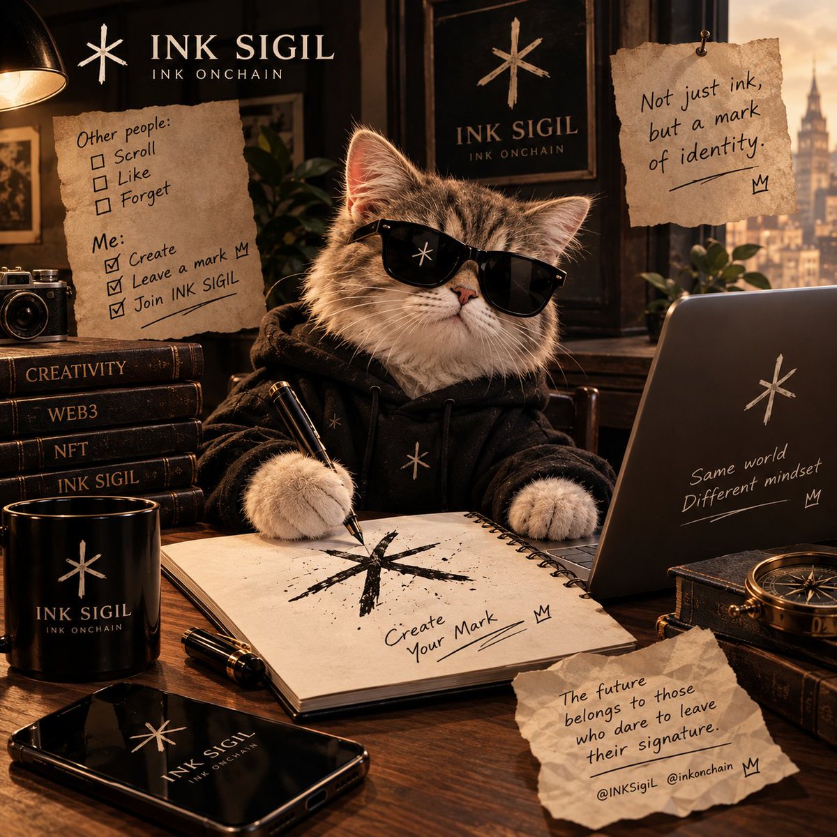 Semmah_'s tweet photo. 🖋️ Not just ink, but a mark of identity. 💎
INK SIGIL is where creativity meets the future . I'm here to leave my mark, not just follow the crowd. 🔥
Create your mark. Make it unforgettable. 🚀
@INKSigIL @inkonchain #INKSIGIL https://t.co/bTdWqYfTbm