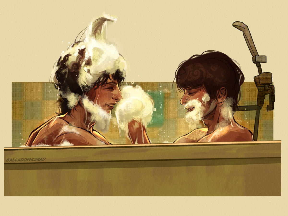 balladofnomad's tweet photo. hc: very long baths cs they keep roleplaying #byler https://t.co/yq1czoAErL