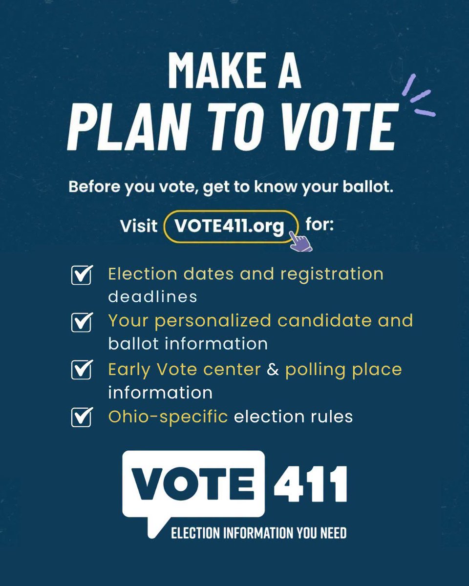 lwvohio's tweet photo. Before you fill out your ballot, get to know what's on it. Go to https://t.co/Y2QiZ4sPUp to learn about the candidates, the offices they're running for, Early Vote center and polling place info, important deadlines, and Ohio-specific election rules. https://t.co/eqsadJ1naf