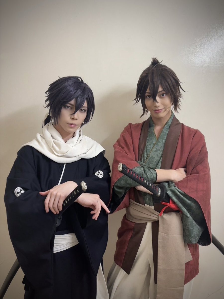 mj_jun_j's tweet photo. ミュージカル『薄桜鬼 真改』 黎明録
本日もご来場誠にありがとうございました。

総司と。

#薄ミュ #真改 #黎明録 https://t.co/PJaHgQws6Y