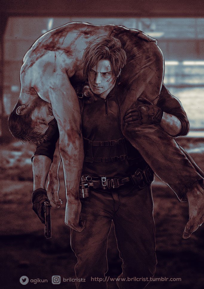 agikun's tweet photo. 🩸Whumptober prompt day 18🩸

"𝑳𝒆𝒕 𝒎𝒆 𝒑𝒓𝒐𝒕𝒆𝒄𝒕 𝒚𝒐𝒖 𝒇𝒐𝒓 𝒐𝒏𝒄𝒆!"

That scrapped ideas about RE: Apocalypse makes my hand very itchy!

Chris Redfield being "a damsel in distress" would be absolutely delicious!!🤧👌🏻 

#Whumptober2026 #Chreon #ResidentEvil https://t.co/4PMIvVI5P8