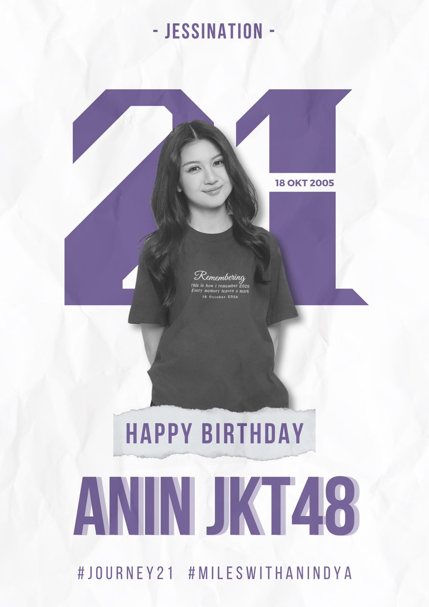C_Jessination48's tweet photo. HABEDEDEDE RATU AKUNTANSI @AR_AnindyaJKT48 semoga semakin anin dan dya 🥳🥳🥳🥳 DEPOK BANGGA ANIN ULTAH yuhuuuu #Journey21 #MilesWithAnindya https://t.co/FeJyAeb1y5
