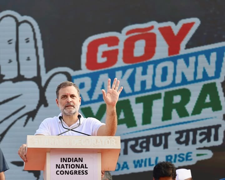 VamsiChandReddy's tweet photo. Goa belongs to its people. 
Goa is NOT for sale!

15 years of BJP rule. Land lost, jobs denied, democracy undermined.

Let’s walk together, fight together to reclaim Goa’s land, dignity and future.

Jai Hind! Jai Goa! https://t.co/4DYE3d3Fao