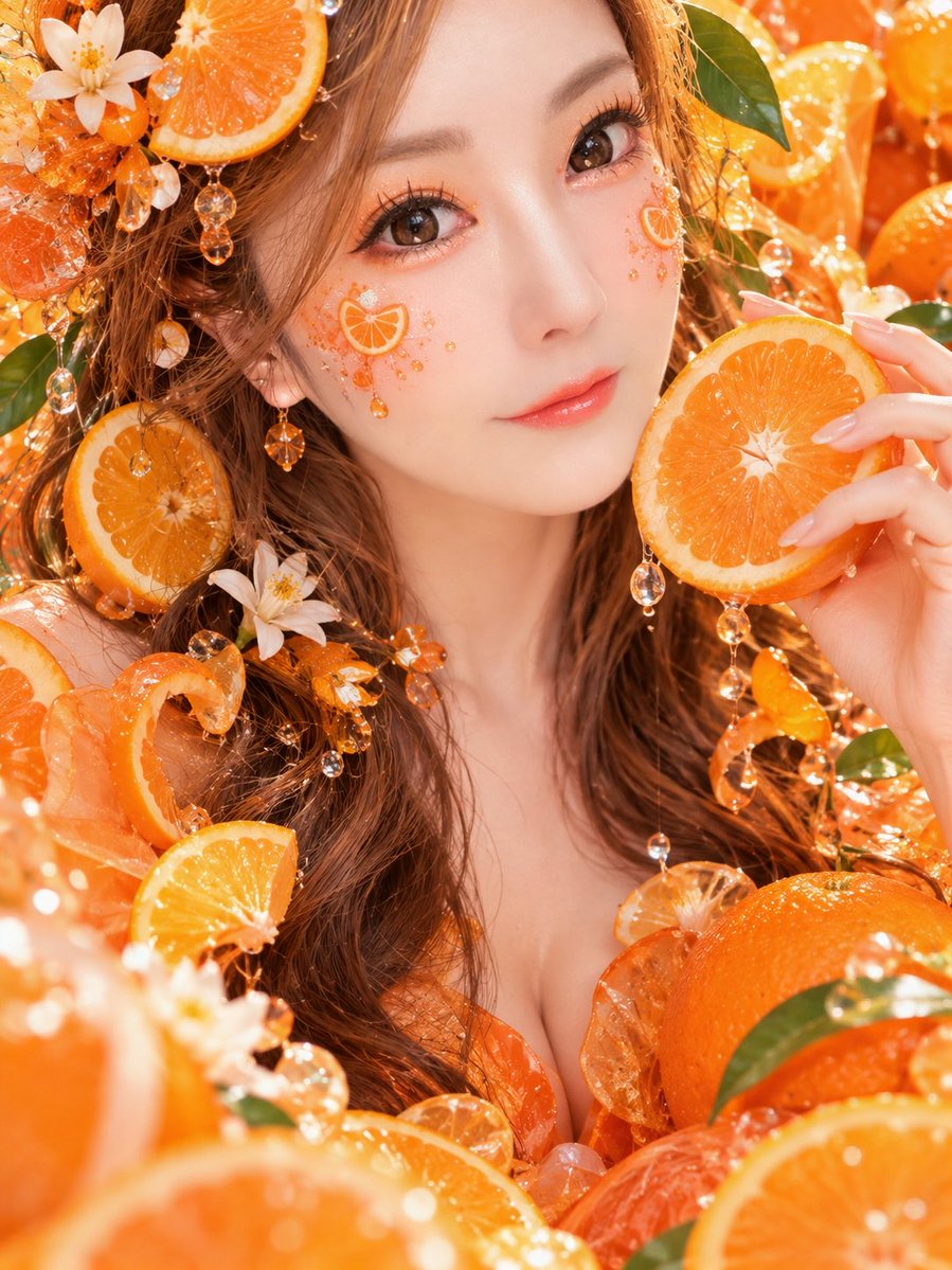 momoka_saotome2's tweet photo. 自分の写真1枚から…🫧

自分のイメージにあったフルーツで
“可愛いフルーツポートレート”を
作るプロンプトです🍇💐

ぜひお気に入りの写真で
試してみてください🍋✨

プロンプトはこちら👇 https://t.co/p6EfCjNrJ5