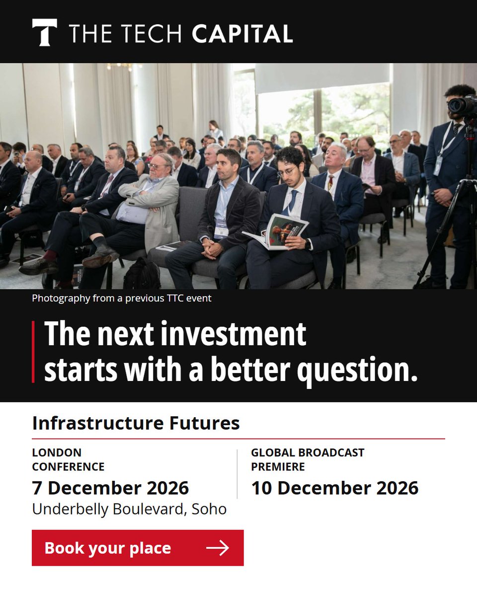 thetechcapital_'s tweet photo. Which assumption could do the most damage to your investment case?

7 Dec, London. Programme and booking:
https://t.co/qNXJd1lNKG

#infrastructurefutures #digitalinfrastructure #privatecapital #ai https://t.co/BBrAH3USwy