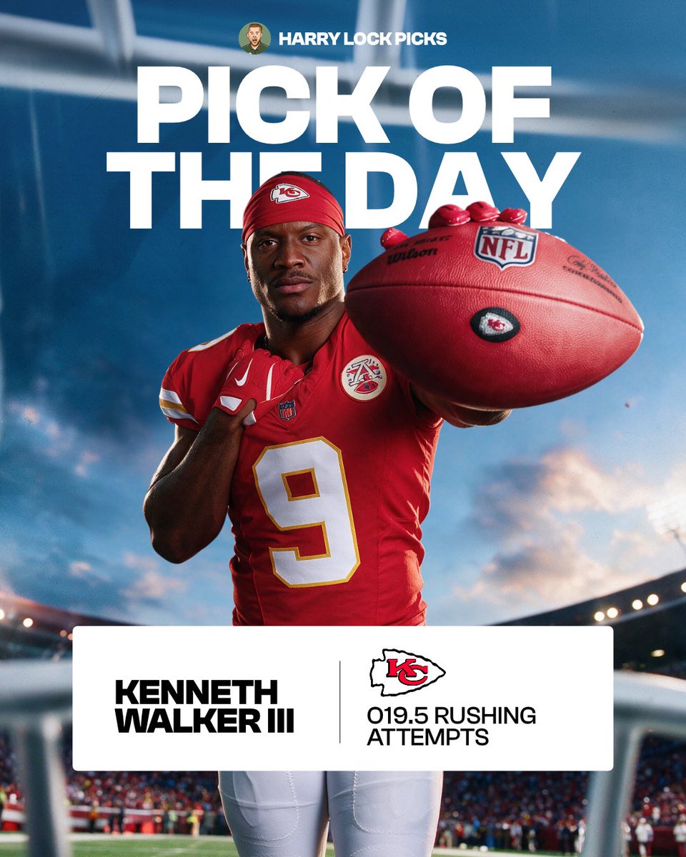 HarryLockPicks's tweet photo. 🏈 NFL Pick of the Day…

🔴 Kenneth Walker - Over 19.5 Rushing Attempts 

Tail here 👉🏼 https://t.co/AWjH3SVEc3

I’m riding with Kenneth Walker for a BIG game on Sunday off the back of a bye week…

Research attached 📚

21+ Only. https://t.co/7lvkaU2xGk
