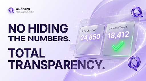 quentraofficial's tweet photo. Most launchpads won’t tell you how many coins actually reached the person they’re named after.

Quentra shows it on the stats page: every coin launched for a creator, and how many of those creators have claimed. No hiding the number. https://t.co/0wgtQ4JxvL