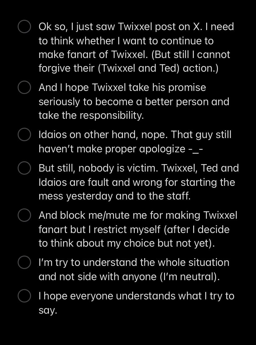 secretart04's tweet photo. Last but not least:
-I need to take a break, what a day 🥀
#twixxel #idaios https://t.co/5pExJ5I7JJ