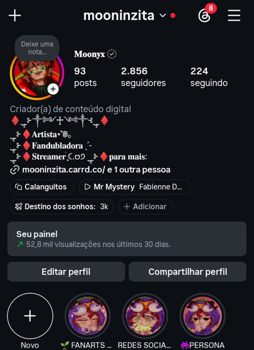 Mooninzita's tweet photo. Poderiam dar uma forcinha?? To com a meta de 3K https://t.co/WfOD0pwhOu