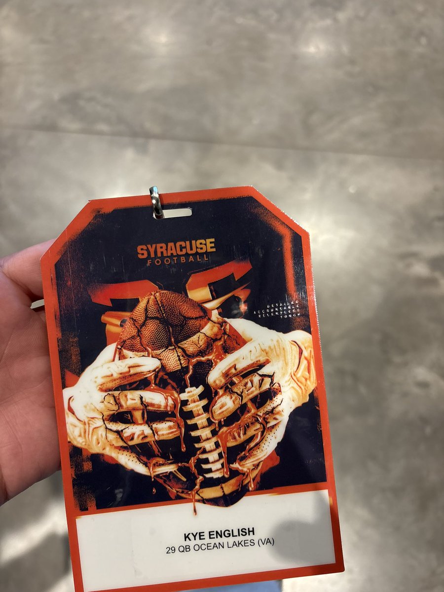 kye_english's tweet photo. Thank you @CuseFootball for the Gameday visit. Had a blast experiencing a game in the dome

@FinFballClub @CoachYeager2019 @mikehill757  @FranBrownCuse @CoachSeanRyan_ @AlexKellyCuse https://t.co/UI8z7uGHrk