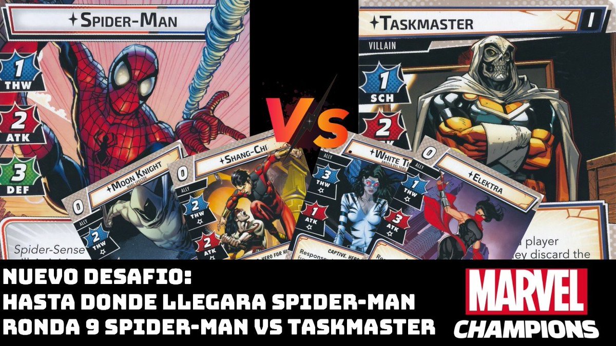 SoyNikosaurus's tweet photo. Taskmaster ha capturado varios héroes y la realidad se ha alterado debido a una luz roja.
La torre de los vengadores ahora es un puesto de Hydra y Spider-Man tiene que hacer algo pronto!

Estamos en el escenario 3 de La Tiranía del Cráneo Rojo y Spider-Man con su deck precon
Deck https://t.co/j2tZAmeW86