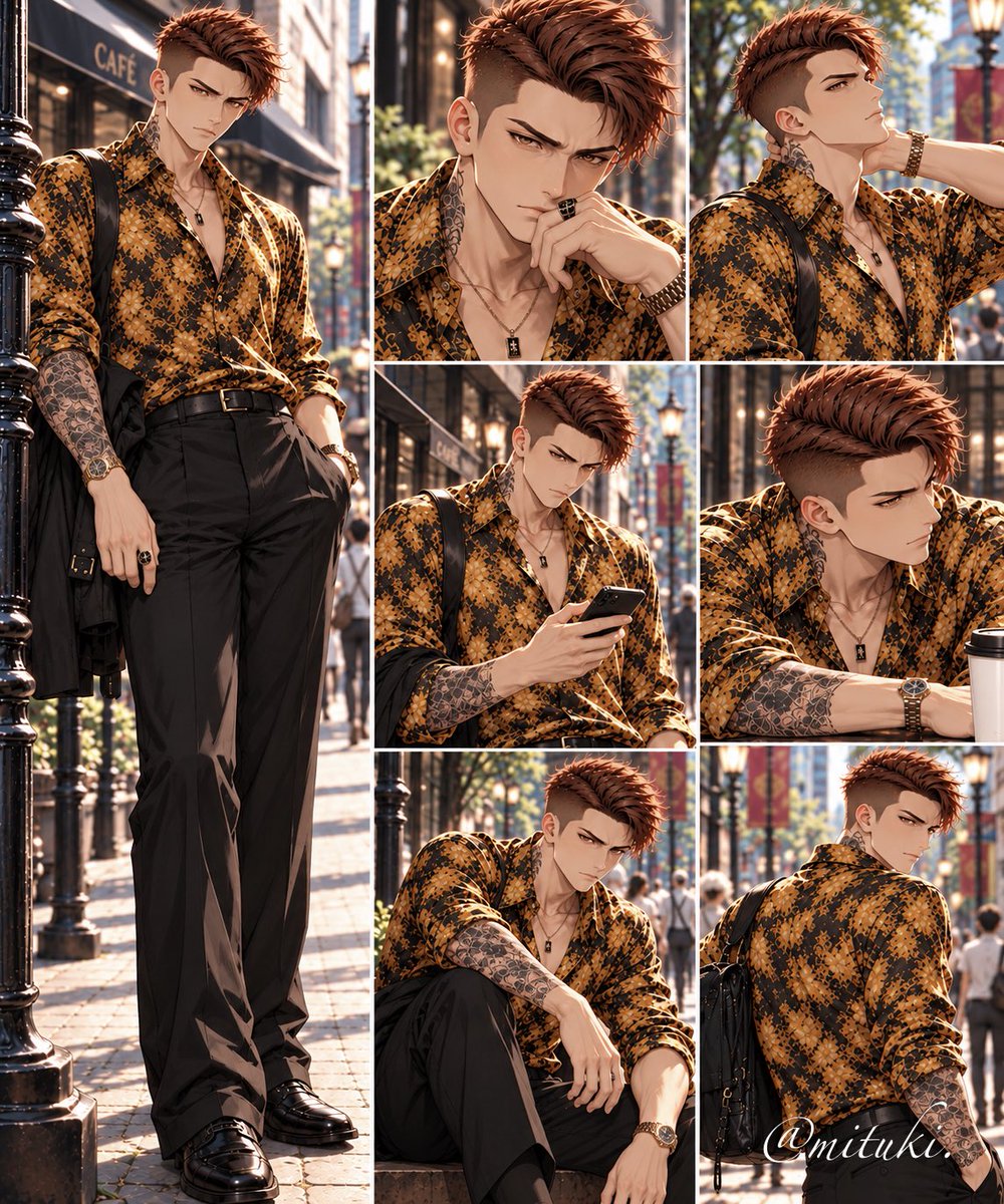 mituki_forX's tweet photo. この3人が最近の推しだもんで、一人でぐふぐふしてた🤤なんでヤクザの柄シャツってオシャレに見えるんだろう？🥺♥️ https://t.co/SXeaCqlAVU