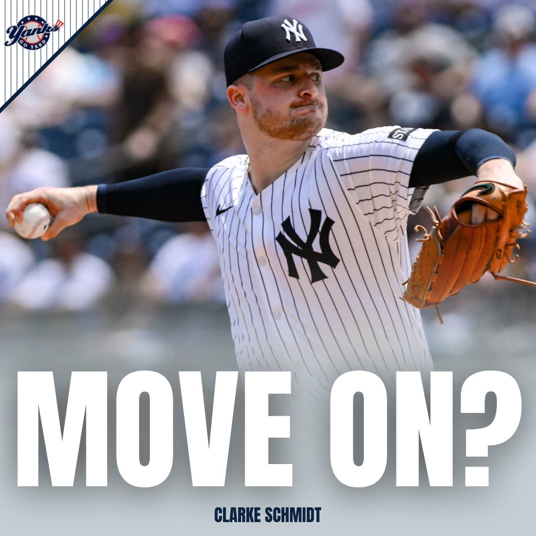 YanksGoYardFS's tweet photo. The Yankees should think about letting Clarke Schmidt walk at the non-tender deadline.

Read more ⬇️ https://t.co/d0ATdCPsBb