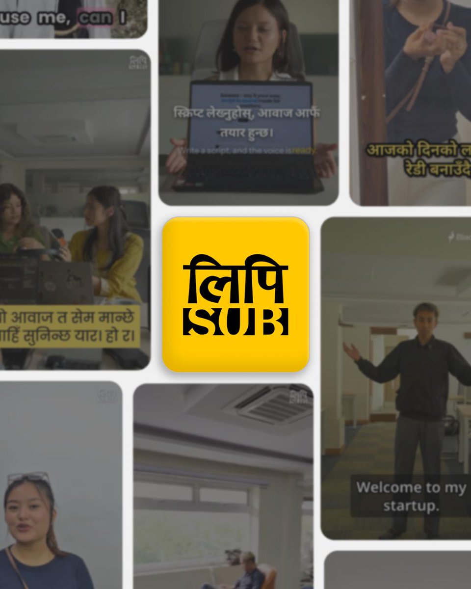 blackfireai's tweet photo. We're launching LipiSub today: subtitles for Nepali and English video, including speech that switches between the two mid-sentence. https://t.co/qXl7pMYFoT
