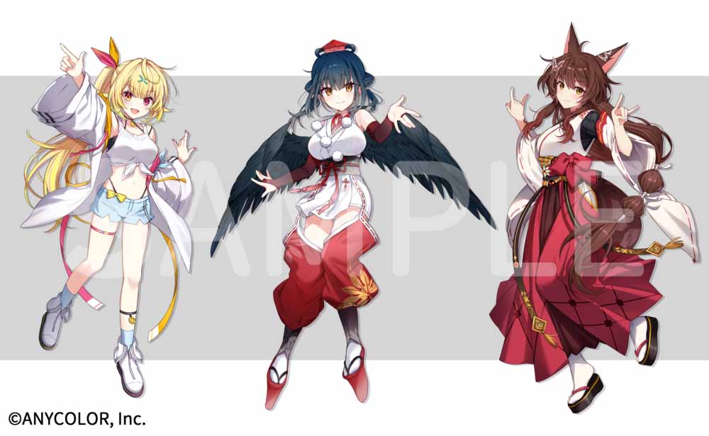 super_koorice's tweet photo. にじさんじ所属 フミ様、山神カルタ様、星川サラ様 の「三原色」cover MVのイラストを担当させていただきました！ 
よろしくお願いいたします！  

織姫星7周年おめでとうございます！ https://t.co/OfwzS0FwCQ