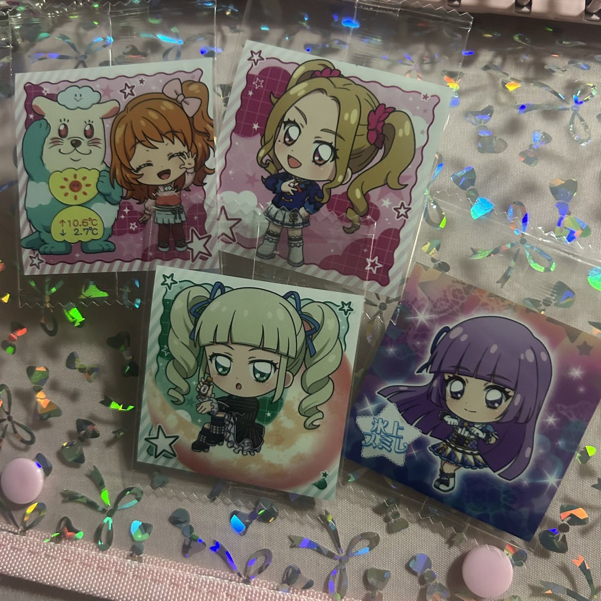 melo_oka's tweet photo. 本日のウエハースの成果❕
ユリカ様スミレちゃん来た🥹🥹🥹
あかりちゃんののちゃんも可愛い😻 https://t.co/BtNDVVT5oT