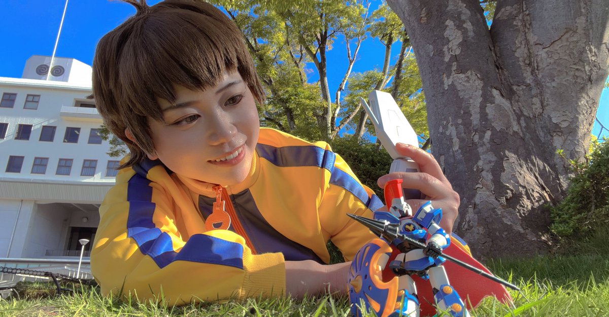 masaki_macho's tweet photo. ⚠cosplay　ダンボール戦機　山野バン

君が一人いるだけで　勇気が溢れるよ
　
#マチアソビ https://t.co/KXOUJtuaxn