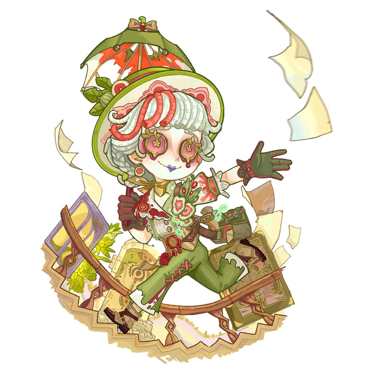 idvlogic's tweet photo. [ Official Chibi Art ]

Season 44 Essence 3
▸ Geisha Limited S-Tier Costume – Unfinished Draft
▸ Mime Artist A-Tier Costume – Silent Farewells
▸ Lawyer A-Tier Costume – Secret Dossier https://t.co/b91bz3iw4F