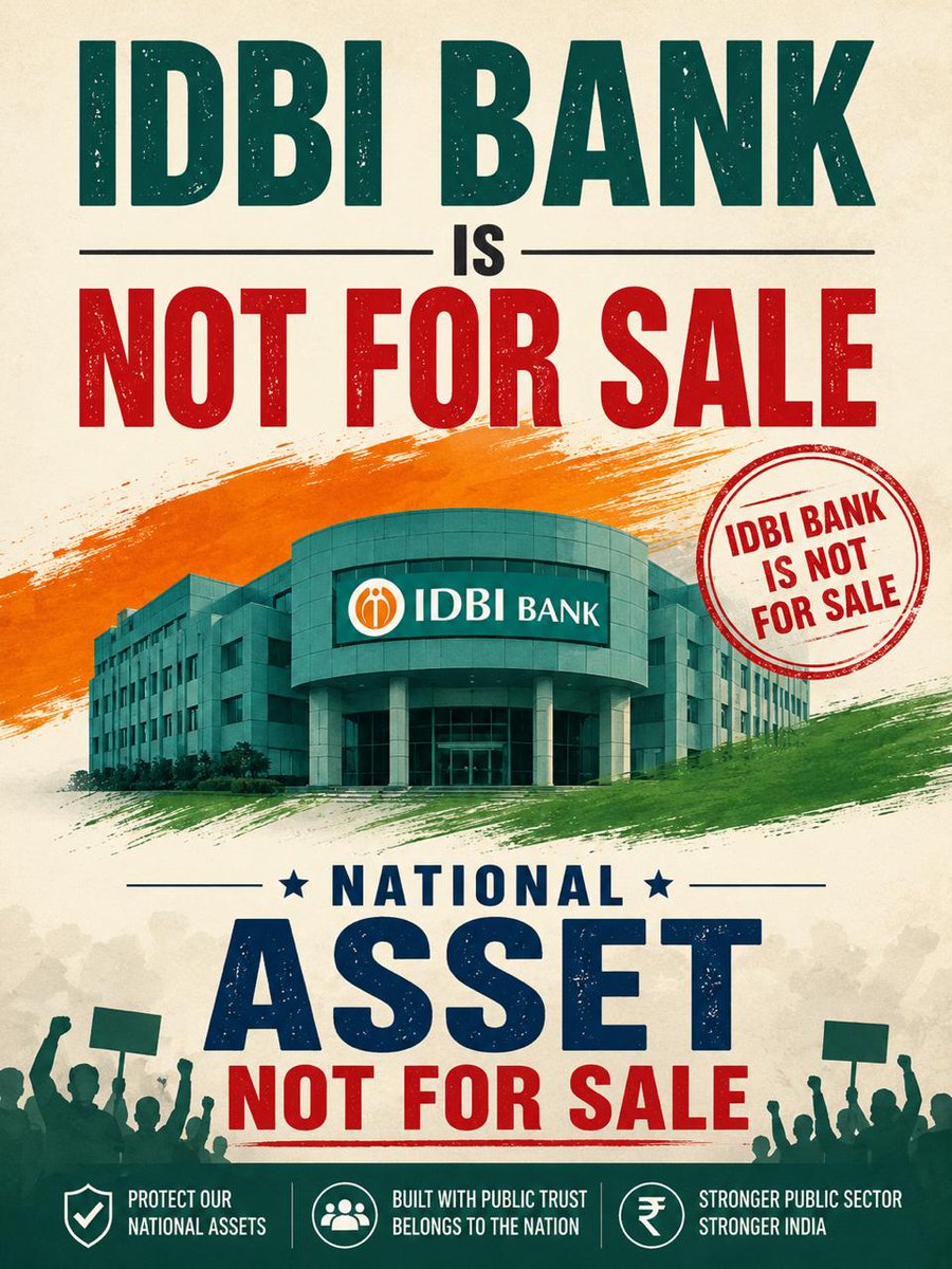 GaneshChou37045's tweet photo. Ghapla Hai re baba.. Ghapla hai.... 
#IDBINotForSell #saveidbi #SaveIDBIBank #saveidbiemployees  #IDBINotForSale

Stop privatization.. IDBI is a national asset.. valuation is not proper.. Bid approved below reserved price.. Dost to be saved @IdbiFor @INCIndia @INCIndiaLive https://t.co/e0MSNi6W9W