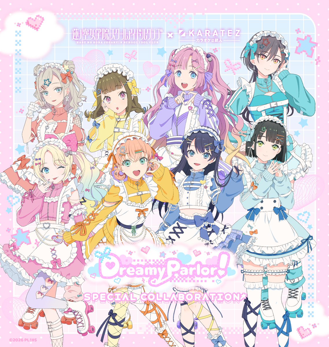 hasunosora_SIC's tweet photo. 🪷コラボ情報🪷
ラブライブ！蓮ノ空女学院スクールアイドルクラブ× #カラオケの鉄人 の詳細が解禁されました✨
 
コラボを記念したメンバーの描き下ろしイラストを公開！
情報は随時更新されますので、
カラオケの鉄人コラボ公式X（@animegame_kt）をCHECK👀💞
 
詳細はこちら✅
https://t.co/bC7PGJHVeB
 
🗓️開催期間：2026年10月29日（木）～2026年12月13日（日）
 
#lovelive #蓮ノ空 #カラ鉄
#蓮ノ空生放送ようこそ106期
