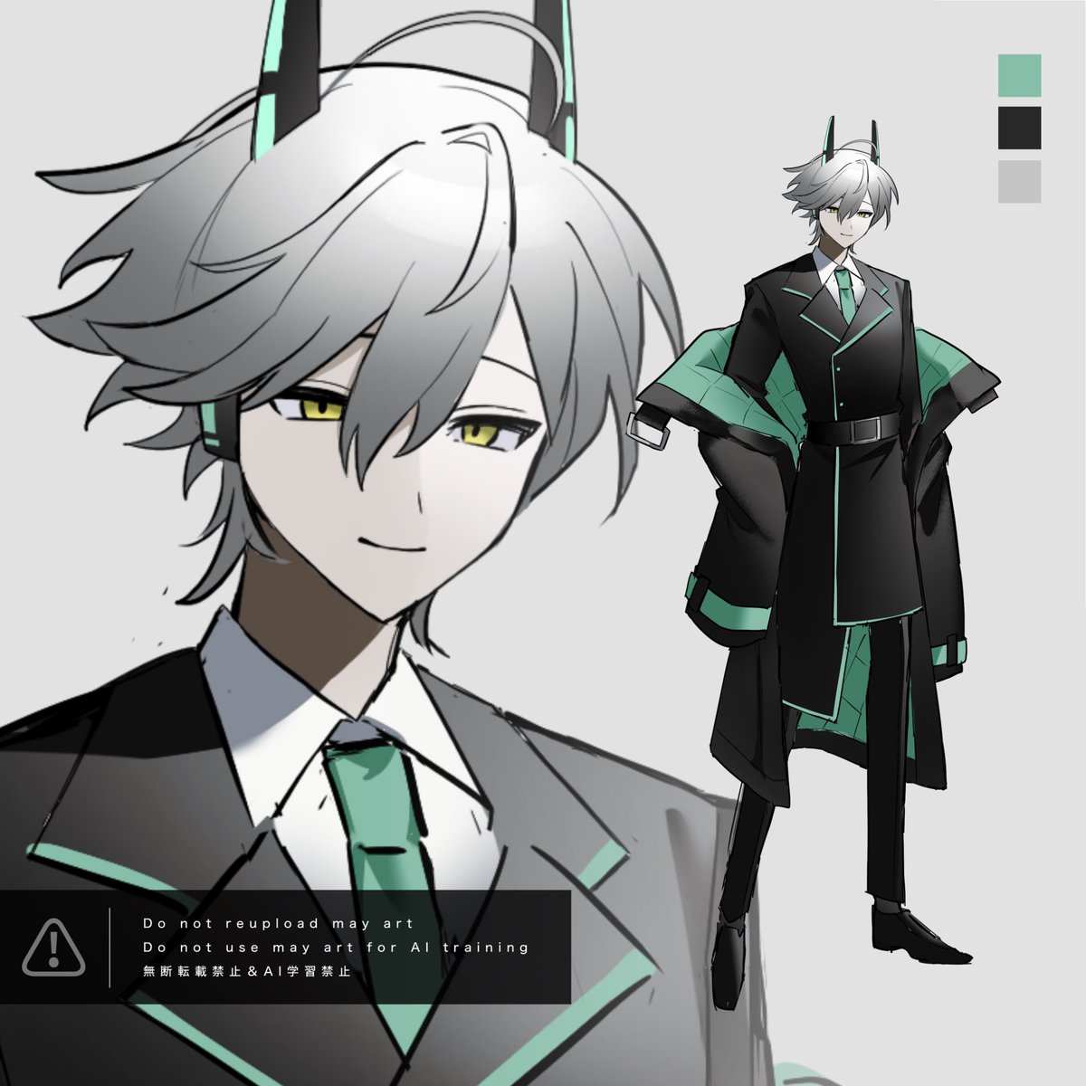 shibe0_0's tweet photo. 【 つなぐ / ラフカラ 】

メカっぽい男性（エメラルドグリーン）
🔗 https://t.co/fbhos6U1Sa

よろしくお願いします🎶

#つなぐ #キャラ販売 https://t.co/RlGUYFNpEX