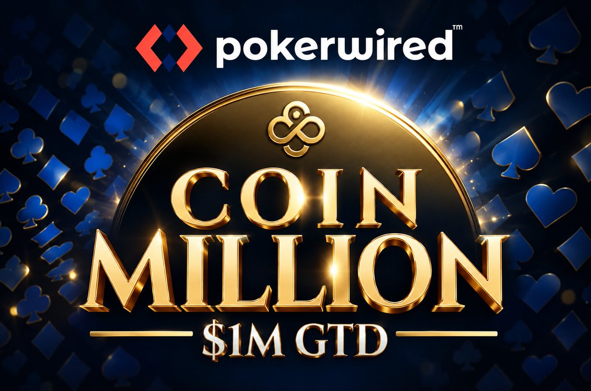pokerwired's tweet photo. The Sunday Grind is here❣️
Our top pick of the day is #coinmillion at @CoinPoker_OFF 💪
$1M GTD EVERY SUNDAY with #onlinepoker qualifiers from #freerolls and 🔼🥰
https://t.co/EsuuIThgUi
#pokeronline #poker #sundaymajors #coinpoker #GambleAware https://t.co/1asZWXKyOT