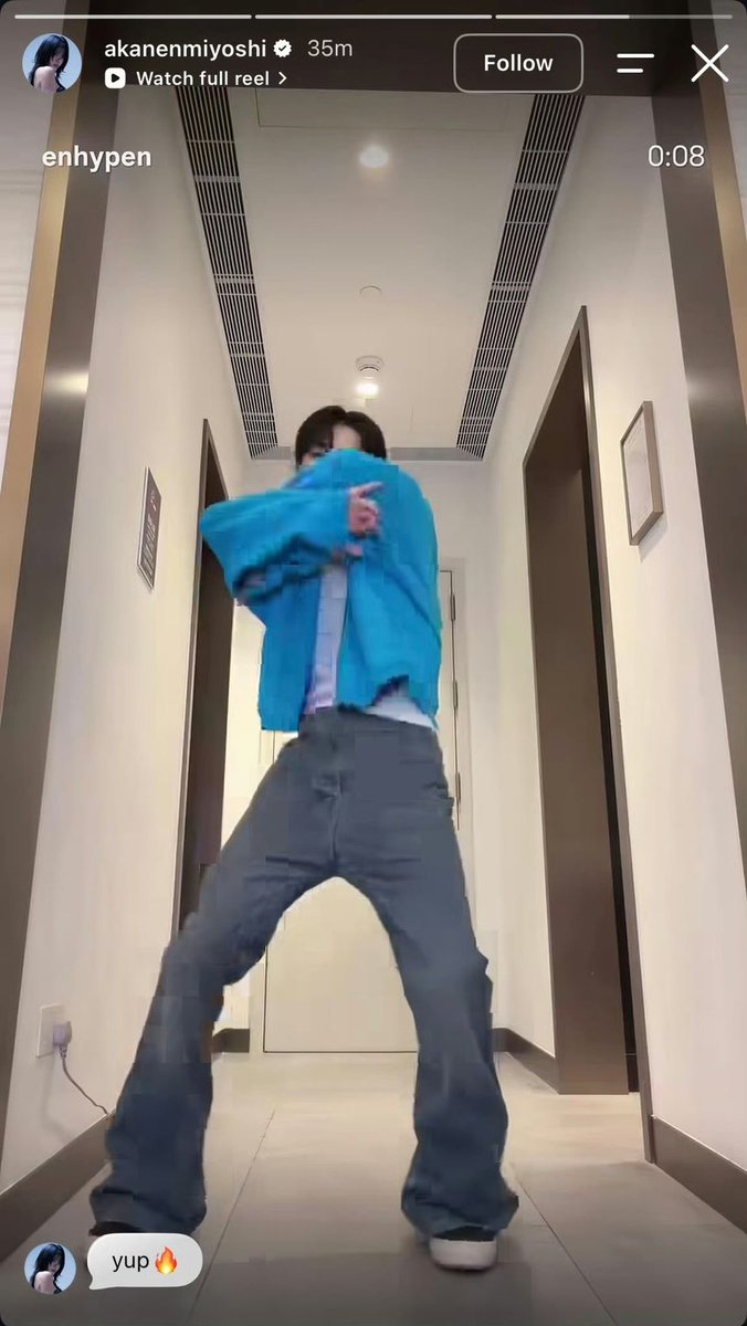 yjwpopbase's tweet photo. Akanen (@/akanenmiyoshi), the dance creator behind the viral TikTok challenge #JUNGWON danced to, reposted Jungwon’s video on Instagram and left a comment! https://t.co/HhS725FgRC