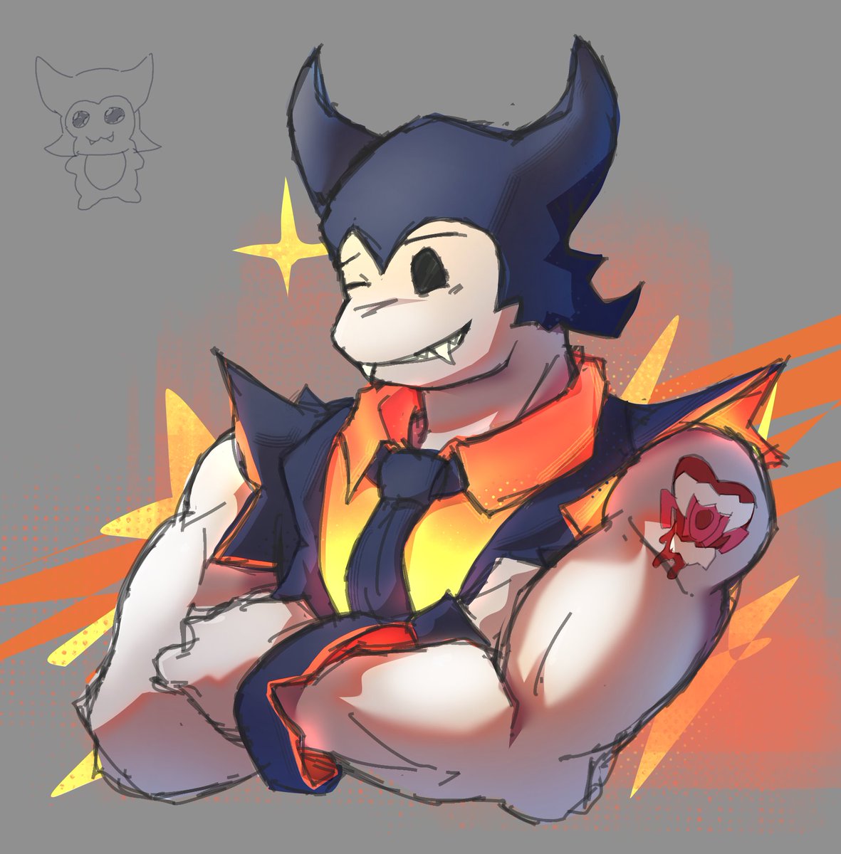 Synalfa's tweet photo. Ok he is cute
#regretevator #fangsworth https://t.co/o4bhNJgICc