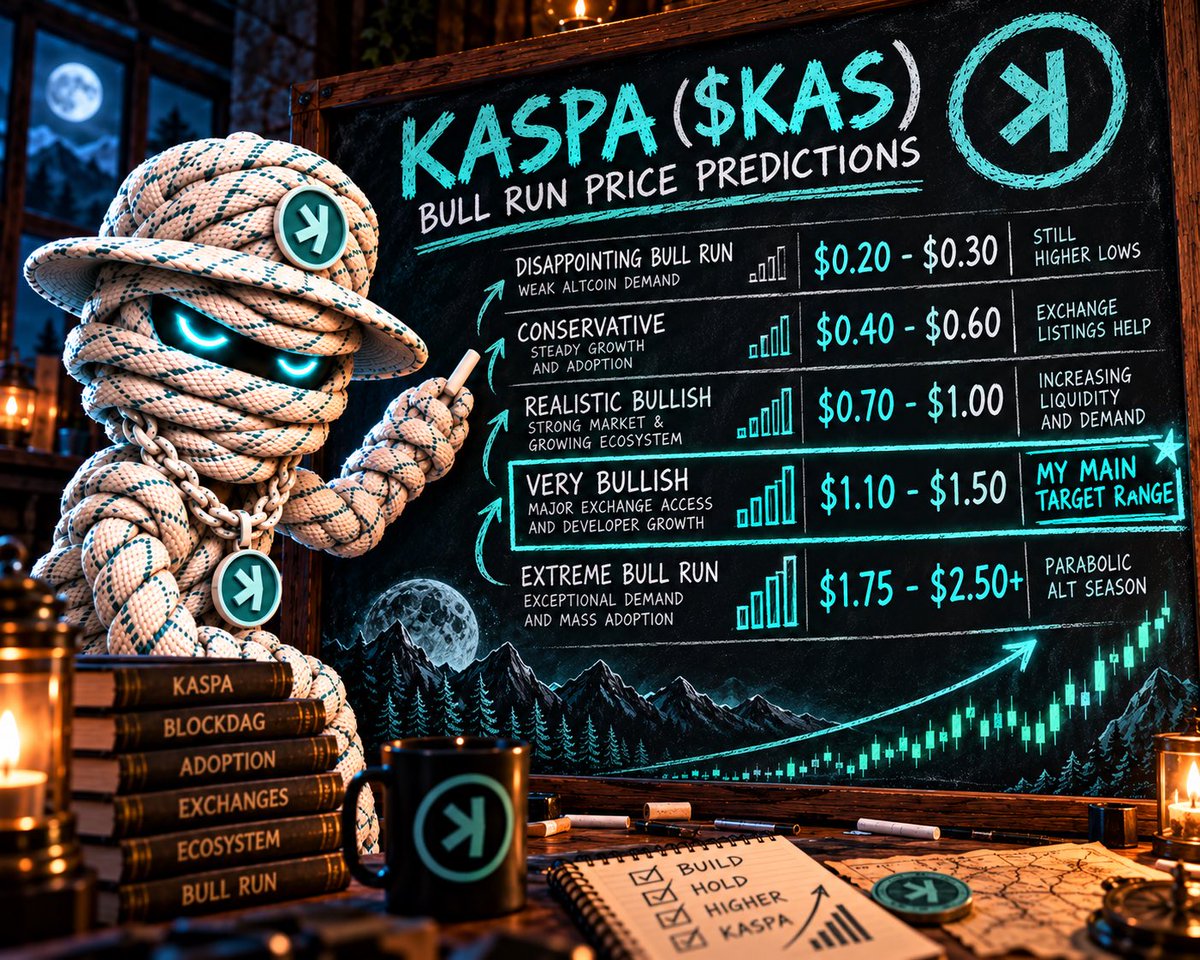 Lacedsol's tweet photo. What is your price target for $KAS this bull run? https://t.co/zy4yKGfCKm